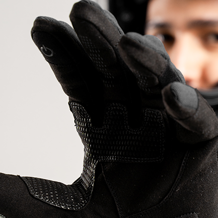 Guantes ventilados y cómodos para moto con función táctil AX Guantes para moto frescos y ventilados compatibles con pantalla táctil de celular y GPS