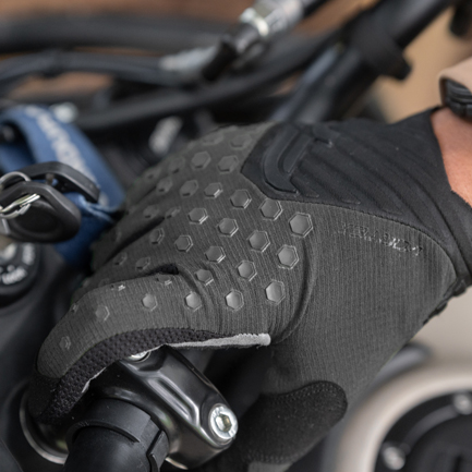 grip en la moto de motocross