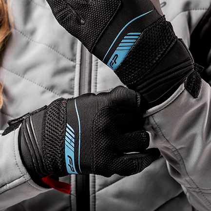 Guantes Verona Cold Mint mujer para moto, ajuste entallado femenino que brinda comodidad y libertad de movimiento