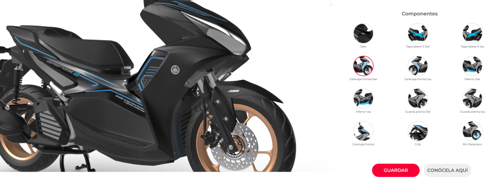 Personalizacion de Yamaha Aeroxx 2024