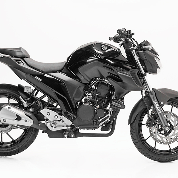 Yamaha FZ25 con topes de caida