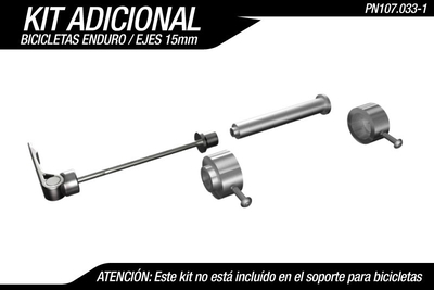 EJE 15 MM SOPORTE DE BICICLETAS