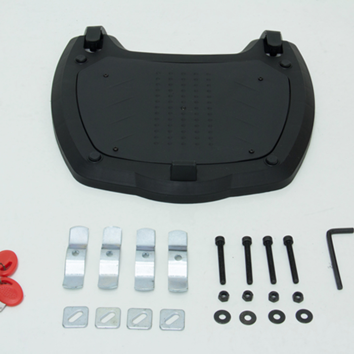 MALETERO PARA MOTO CARGO PARA UN CASCO NEGRO CON HUMO