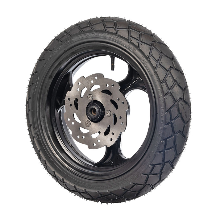 FP Terrasport 110/70-13 montada en scooter
