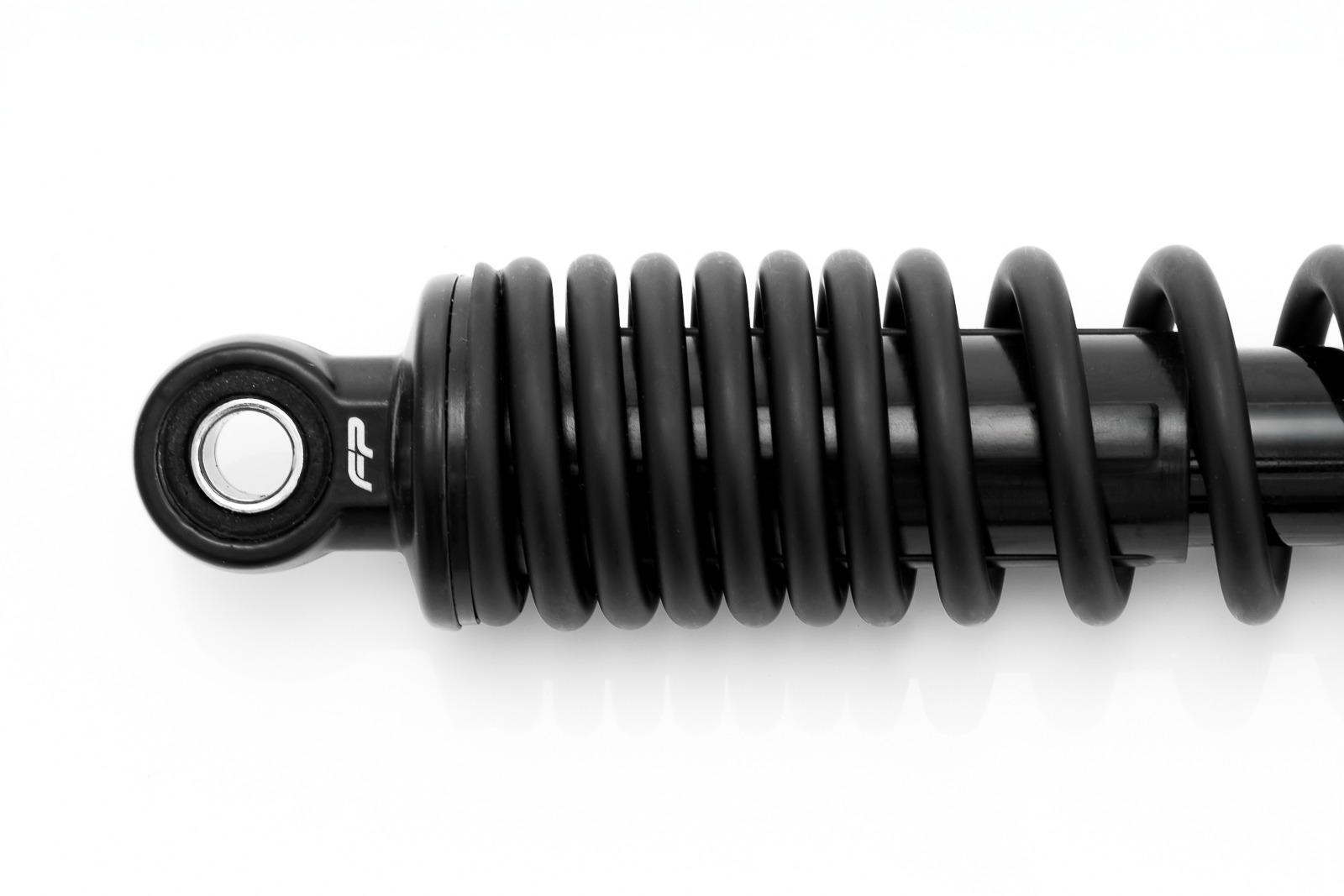 Detalle del amortiguador trasero FP para CBF 125 – estabilidad y seguridad