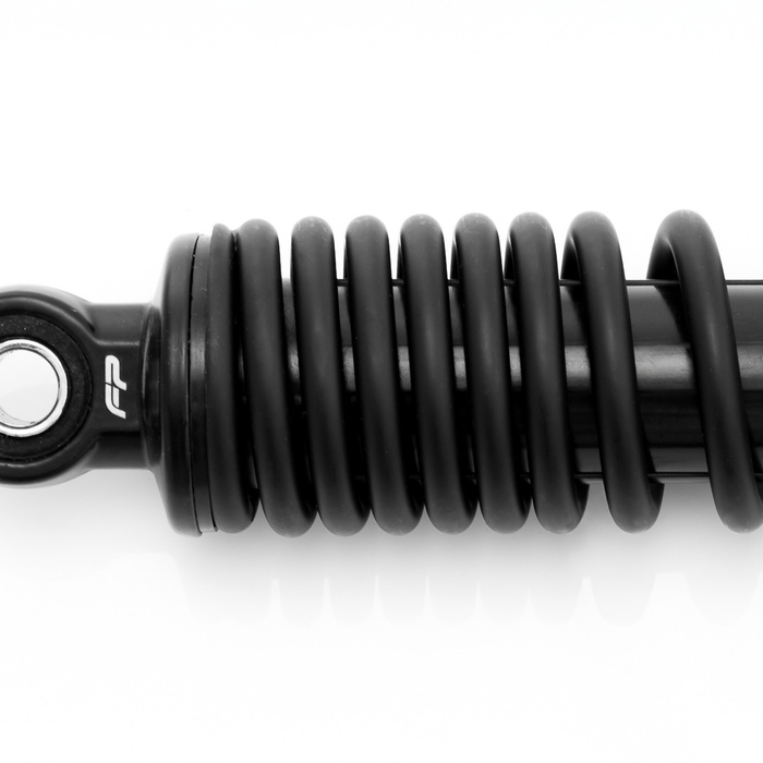 Detalle del amortiguador trasero FP para CBF 125 – estabilidad y seguridad