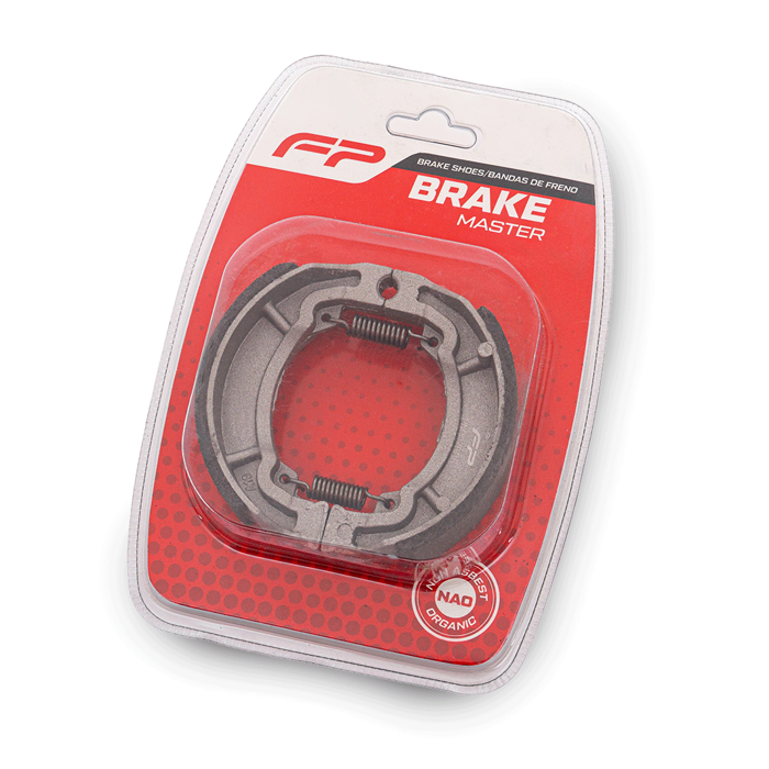 BANDAS DE FRENO FP BRAKE MASTER TRAS: TVS 100 ES, TVS STAR, Bandas de freno. Bandas para moto. Zapata de freno para moto. Kit de pastillas de freno moto. Juego de pastillas de freno moto. Kit de Zapata de freno moto. Juego de Zapata de freno moto