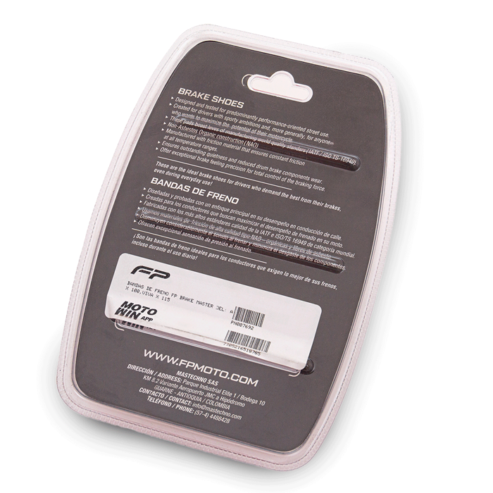 Bandas de freno fp brake master del: ax 100, viva x 115