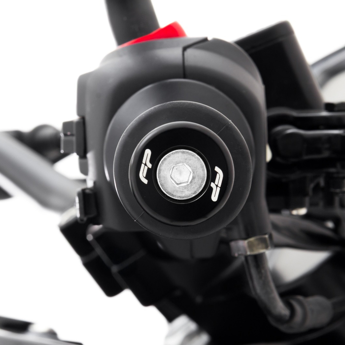 Topes para manubrio negro - juego por 2