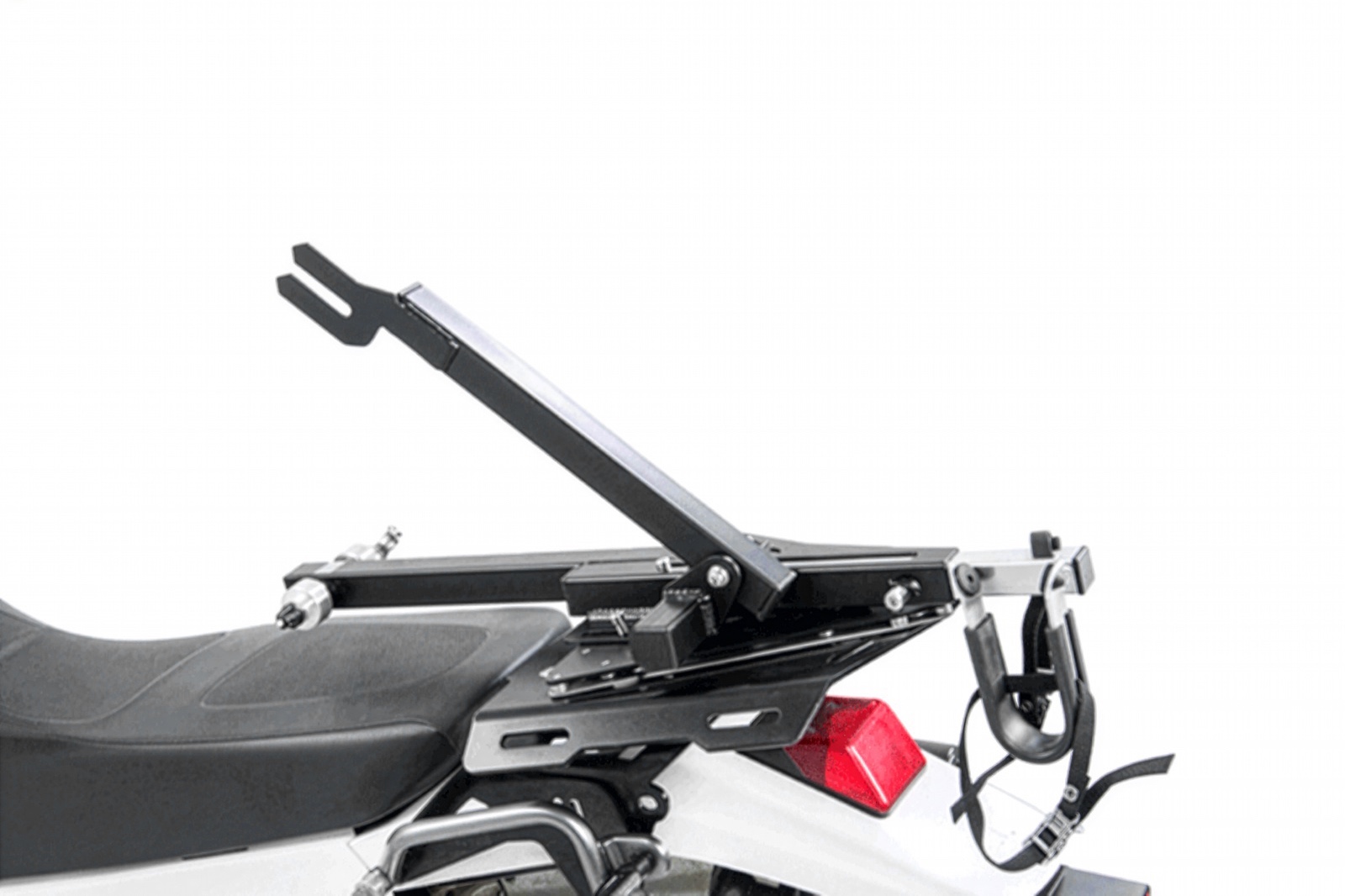 Estructura en acero galvanizado del portabicicletas para moto