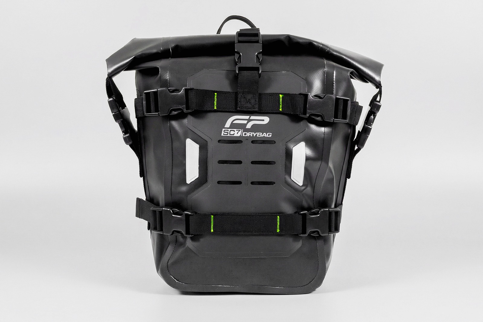 Maleta Drybag Defensas FP SC7 Negro impermeable para moto