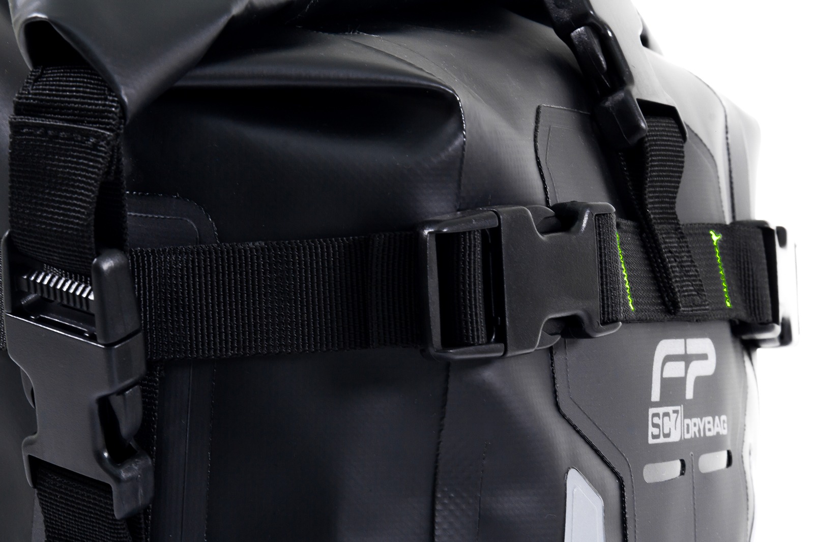 Maleta Drybag FP negra para aventura y off road