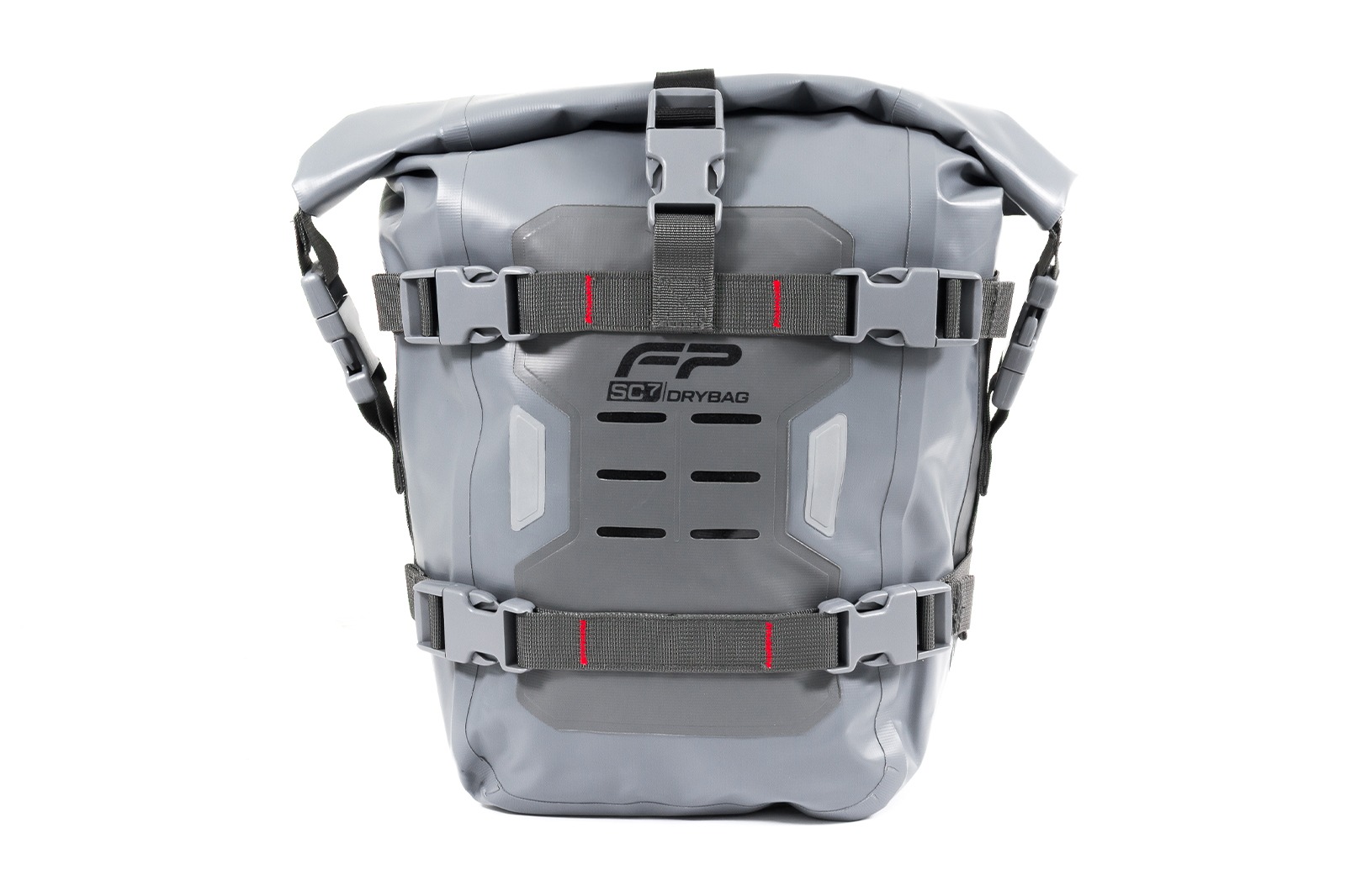 Maleta Drybag Defensas FP SC7 Gris impermeable para moto