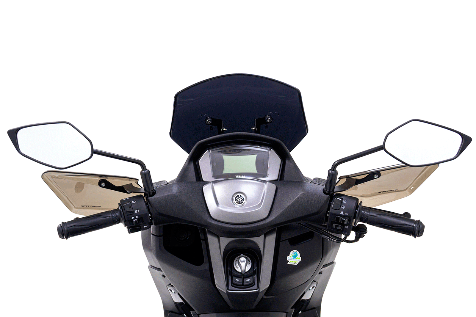 Elevador de Cúpula para YAMAHA NMAX CONNECTED, Elevador de Visor para YAMAHA NMAX CONNECTED, Elevador de Pantalla para YAMAHA NMAX CONNECTED, Elevador visera YAMAHA NMAX CONNECTED, Elevador Pantalla Alta para YAMAHA NMAX CONNECTED, Elevador Parabrisa para