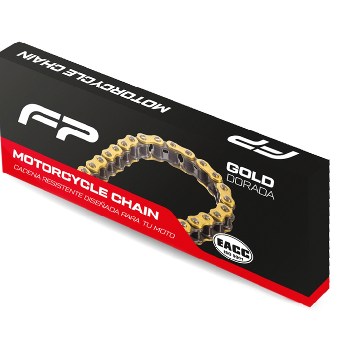 Cadena tundra 428H-124L dorada
