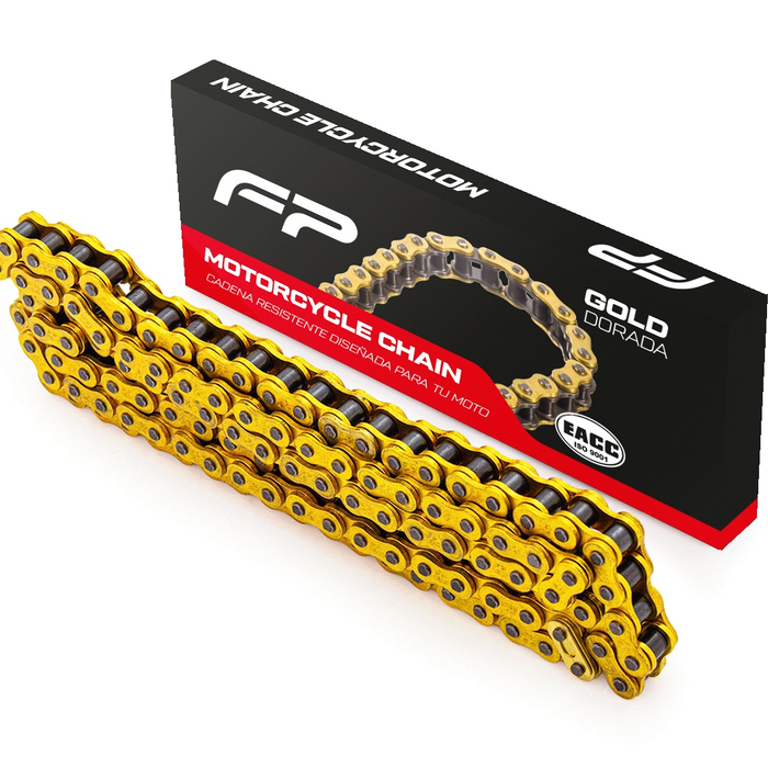 Cadena tundra 428H-132L dorada