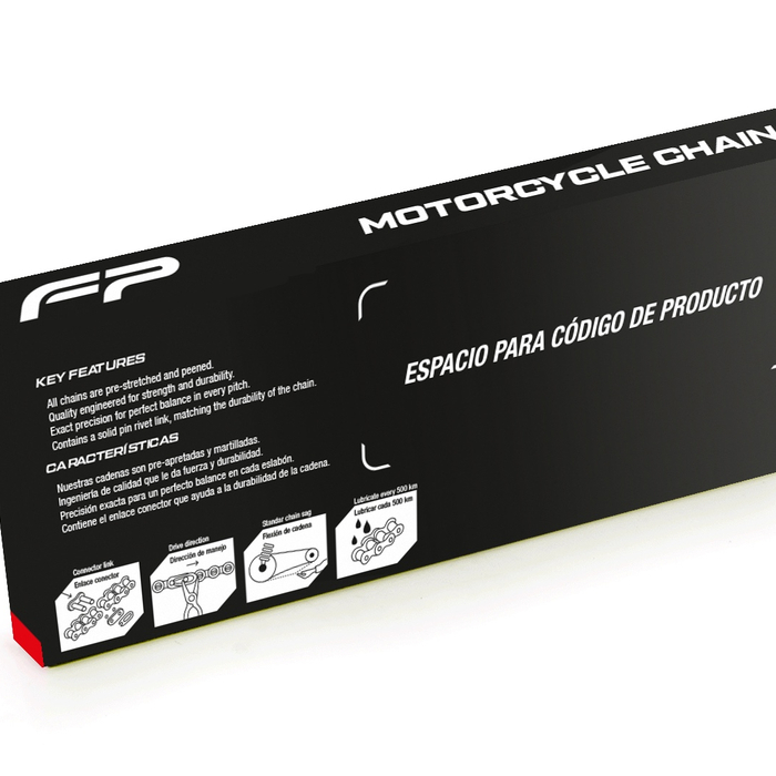 Cadena tundra 428HO-132L dorada