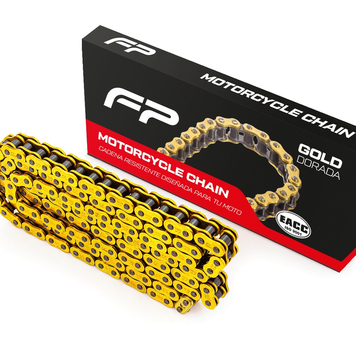 Cadena tundra 428HO-132L dorada