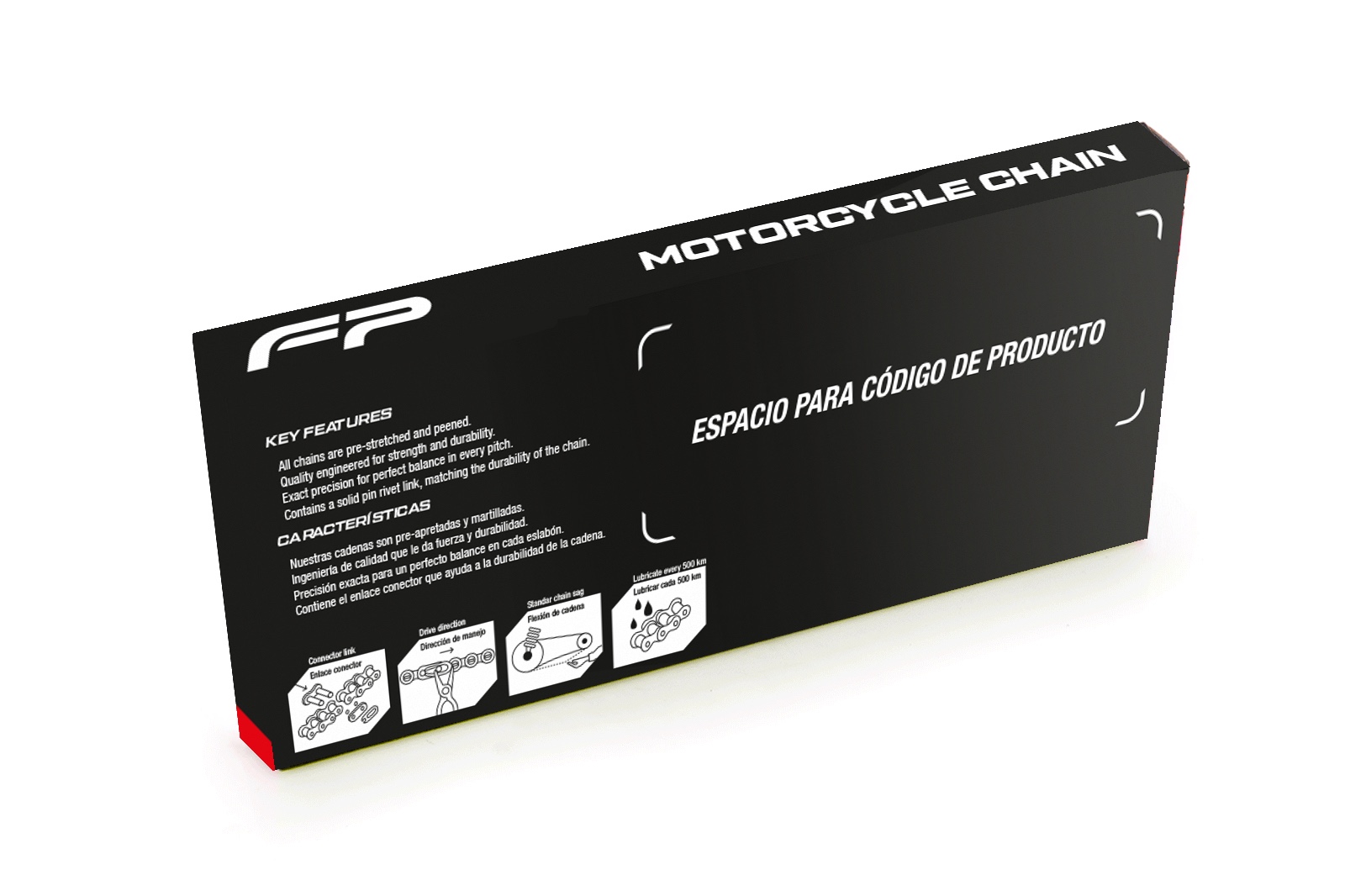 Cadena tundra 520H-120L dorada