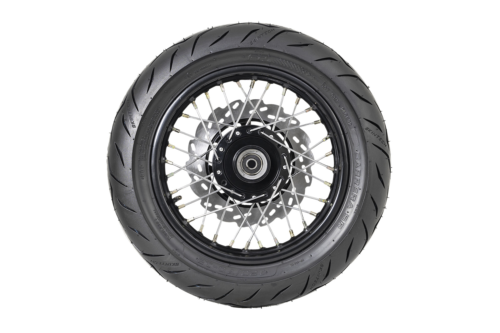 Llanta FP Carrera SR 120/70-12 vista lateral