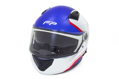 CASCO AIRWAVE 860D BLANCO AZUL ROJO