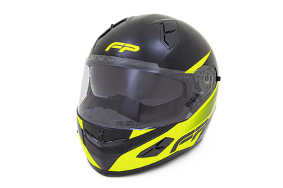 Casco racecraft 856f negro neon gris gris
