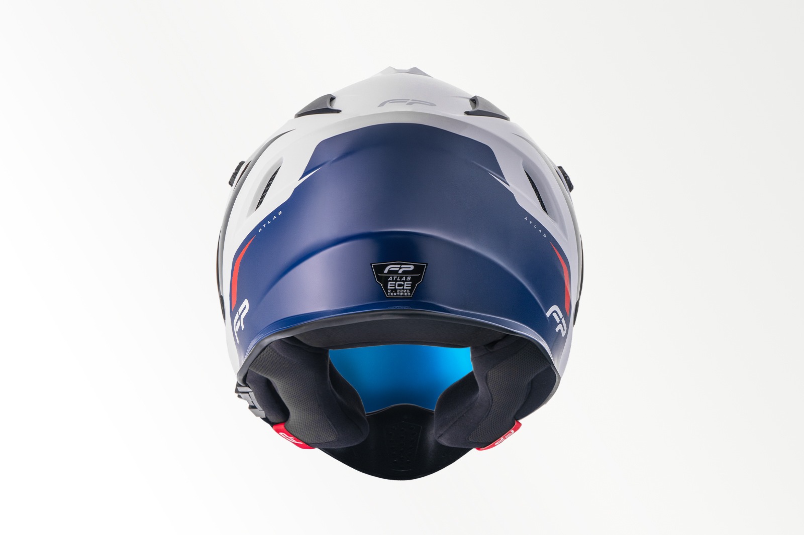 Visera ajustable del casco Atlas Azul