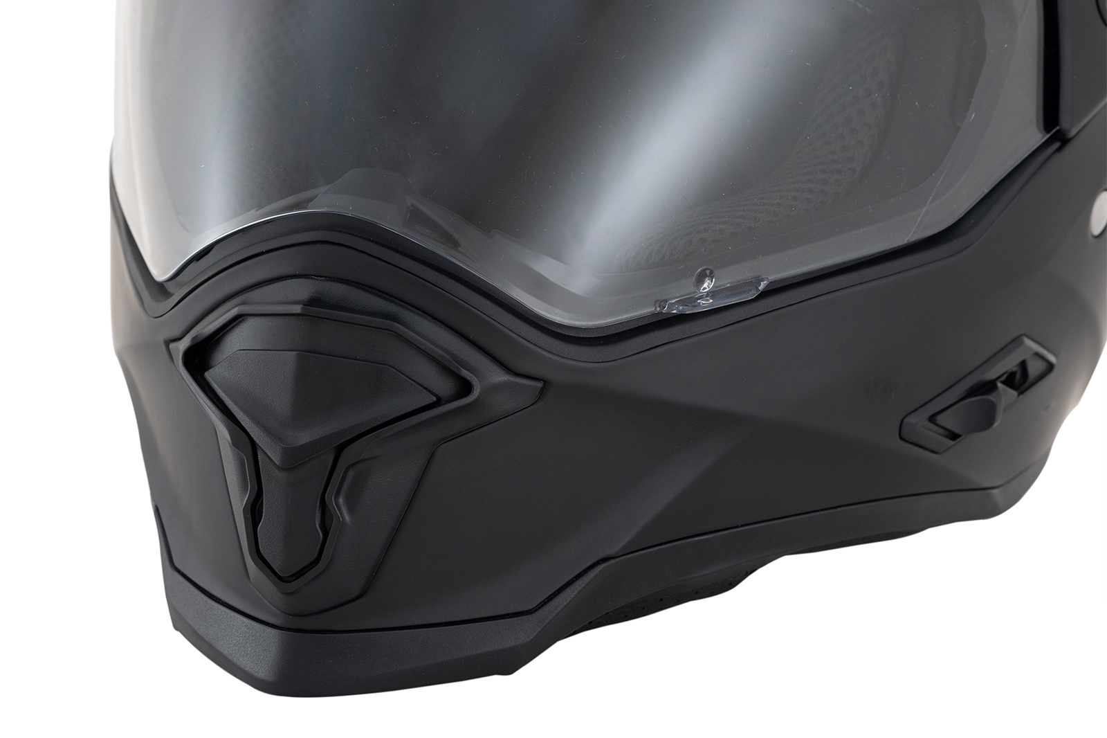 Vista trasera del casco FP Barstow con acabado negro mate