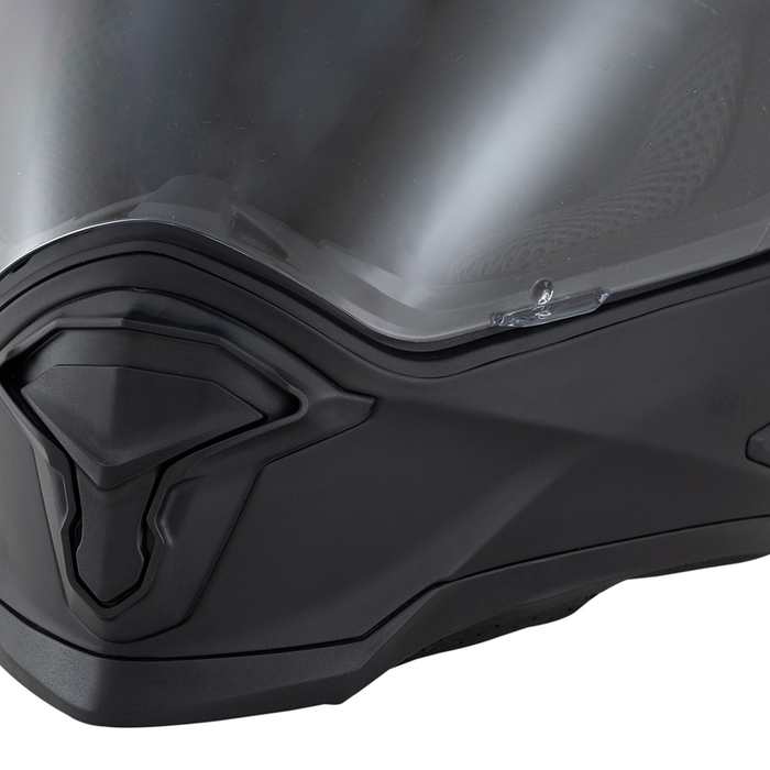 Vista trasera del casco FP Barstow con acabado negro mate