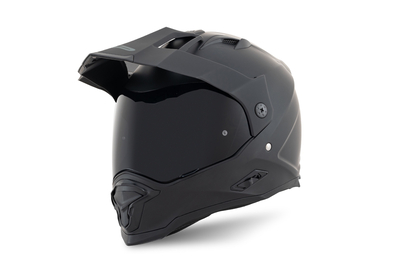Detalle del visor ahumado del casco FP Barstow