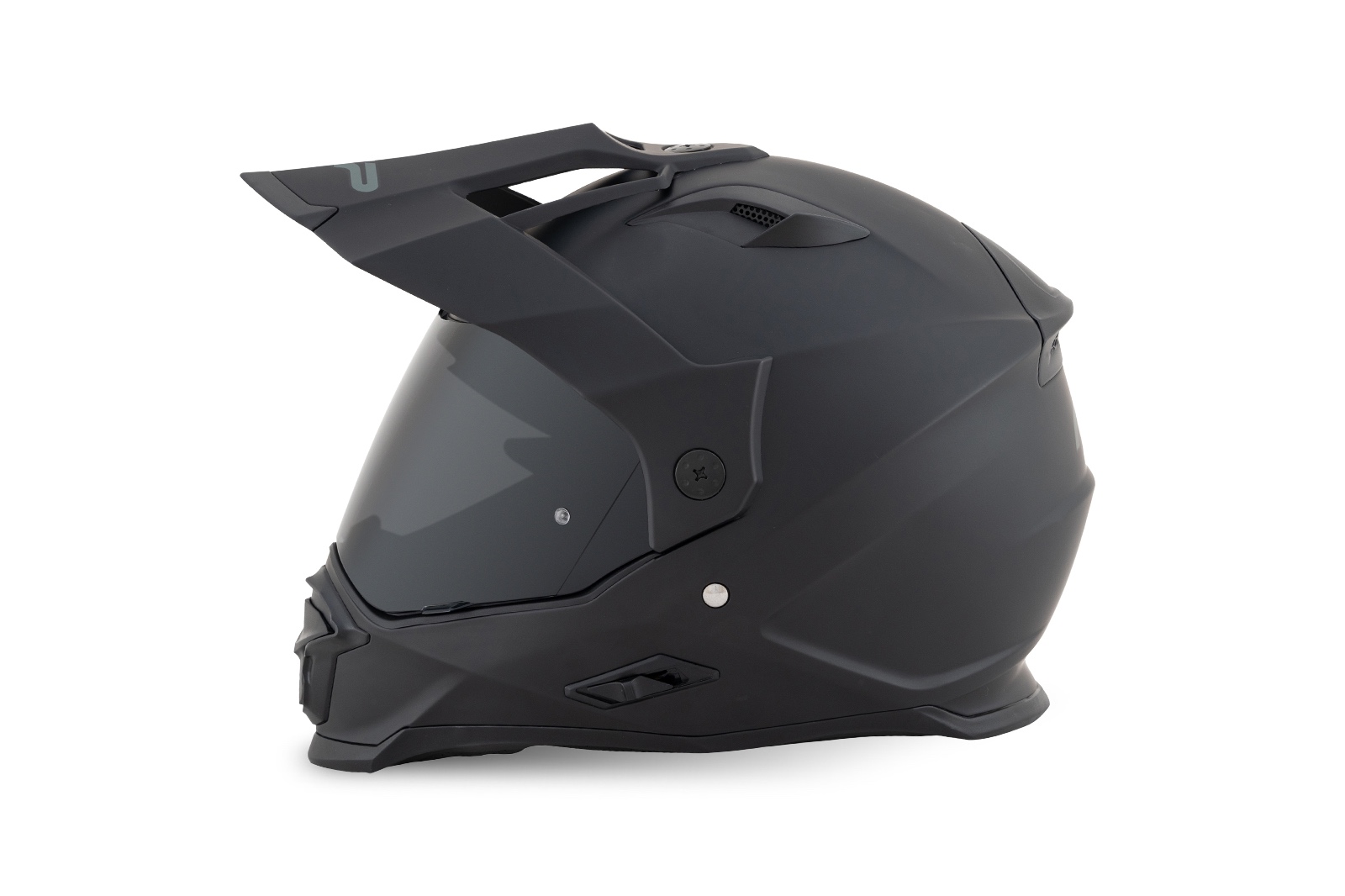 Casco FP Barstow Negro con visor humo vista lateral
