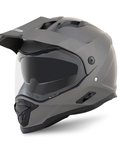 Casco FP Barstow Titanio vista lateral con visera ajustable
