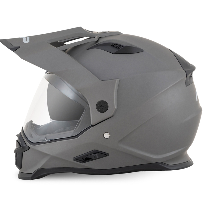 Detalle del visor del casco FP Barstow Titanio