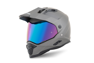 Casco FP Barstow Titanio con visor iridium vista lateral