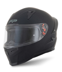 Casco FP Ignition Negro vista lateral con diseño aerodinámico