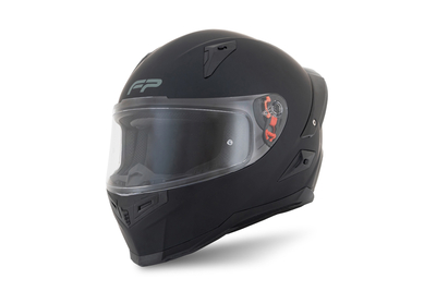 Casco FP Ignition Negro vista lateral con diseño aerodinámico