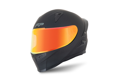 Casco FP Ignition Negro vista lateral con diseño aerodinámico