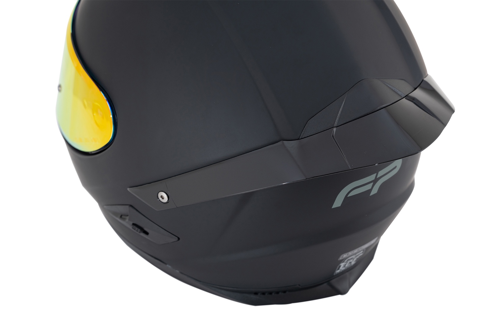 Alerón trasero de alto rendimiento del casco FP Ignition Negro