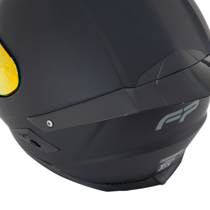 Alerón trasero de alto rendimiento del casco FP Ignition Negro