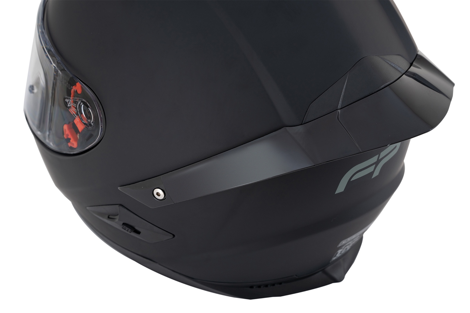 Alerón trasero de alto rendimiento del casco FP Ignition Negro