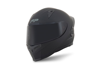 Casco FP Ignition Negro vista lateral con diseño aerodinámico