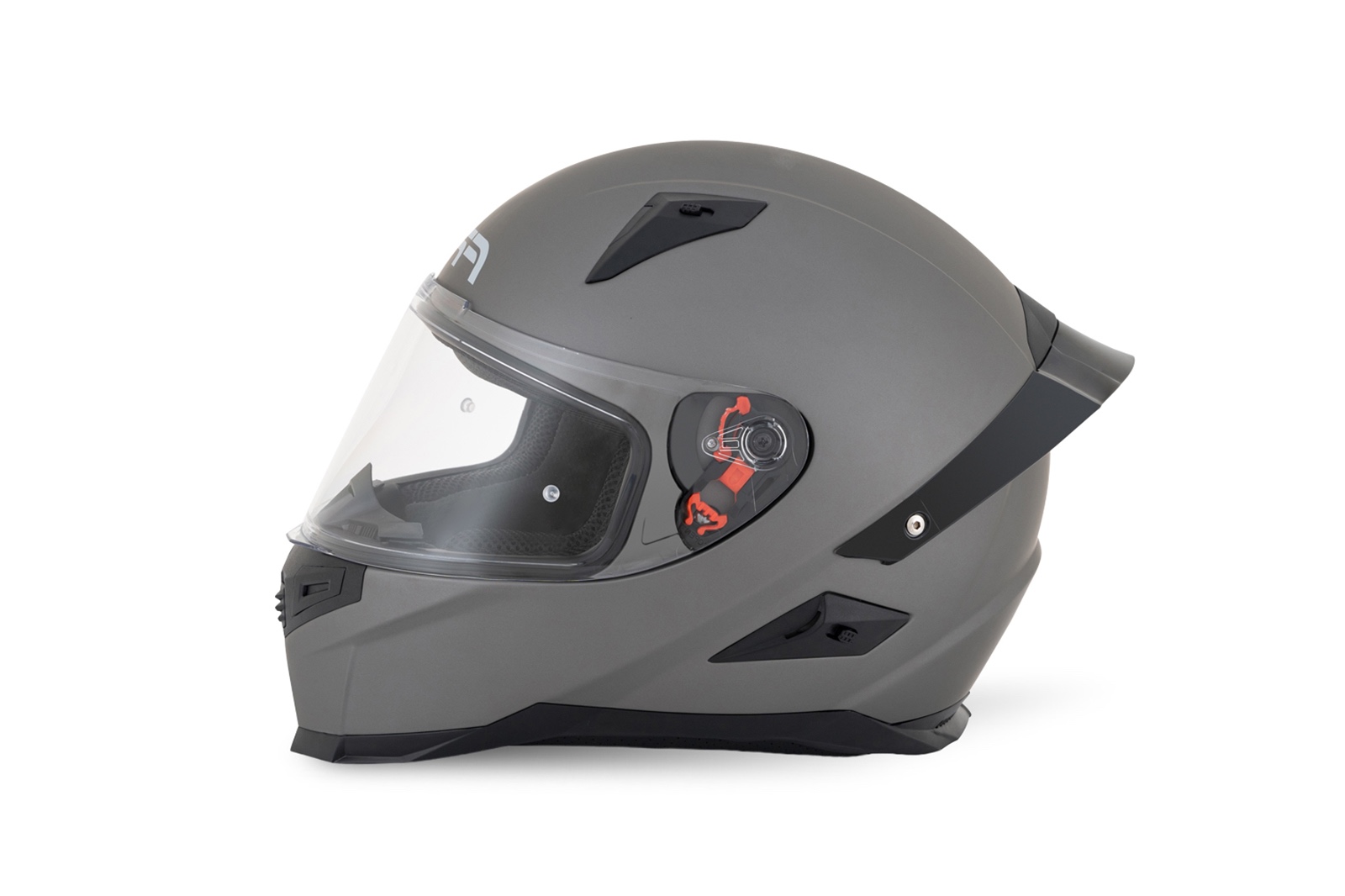 Detalle del visor resistente del casco FP Ignition Titanio