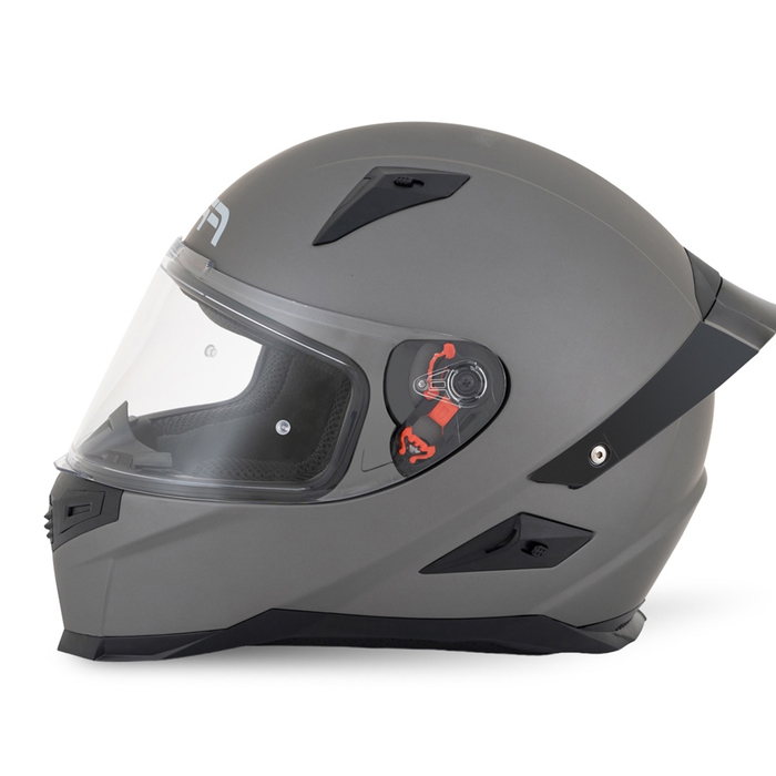 Detalle del visor resistente del casco FP Ignition Titanio