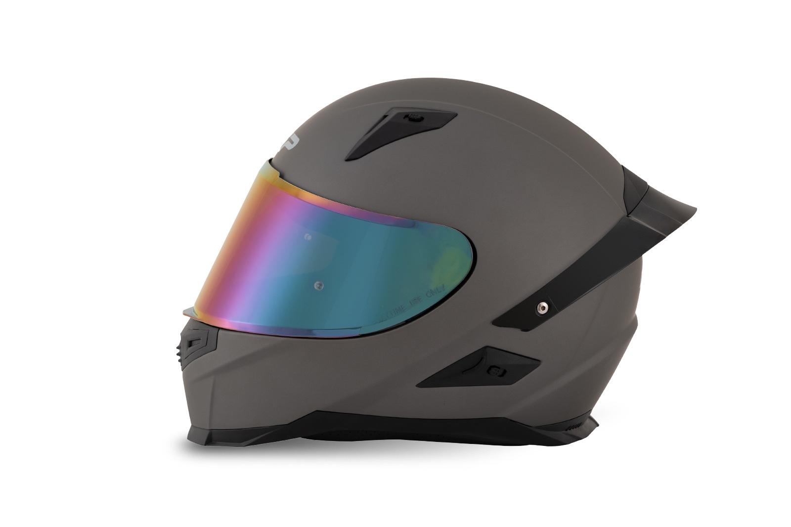 Detalle del visor resistente del casco FP Ignition Titanio