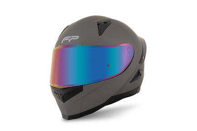 Casco FP Ignition Titanio vista lateral con alerón
