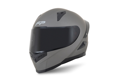 Casco FP Ignition Titanio vista lateral con alerón