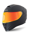 Casco FP Racecraft 2 Negro con visor revo vista lateral