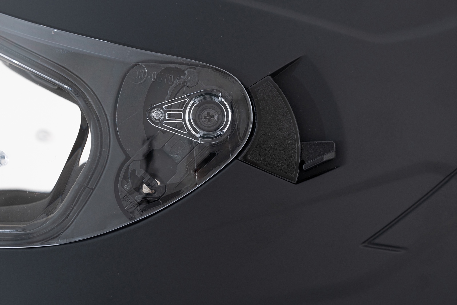 Detalle del visor transparente del casco FP Racecraft 2 FP