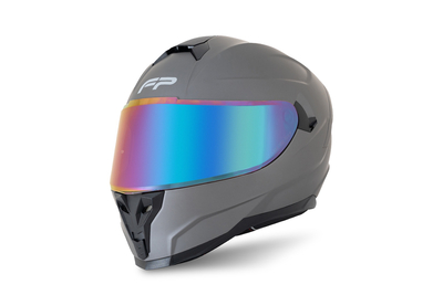 Casco FP Racecraft 2 Titanio con visor iridium vista lateral