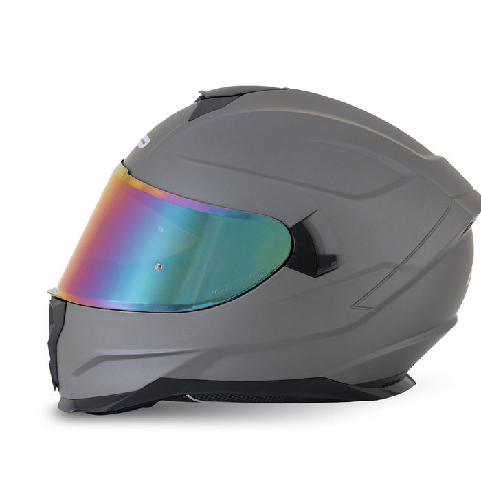 Detalle del visor iridium del casco FP Racecraft 2 FP.